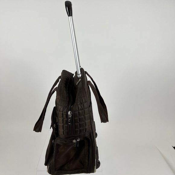 BROWN PLEATHER BAG - Picture 2 of 7